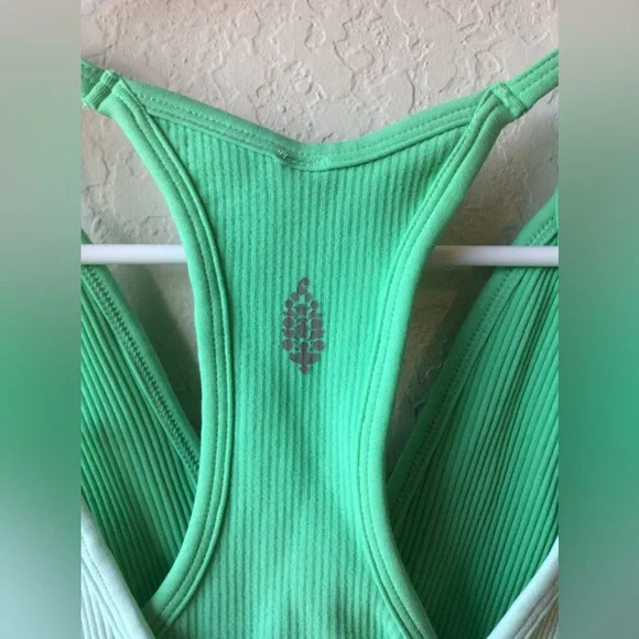 Free People Double The Fun Cami in White/Spearmint Combo ~ New ~ Size XS/S - Picture 8 of 10